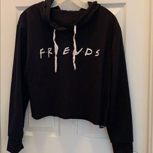 Friends crop hoodie